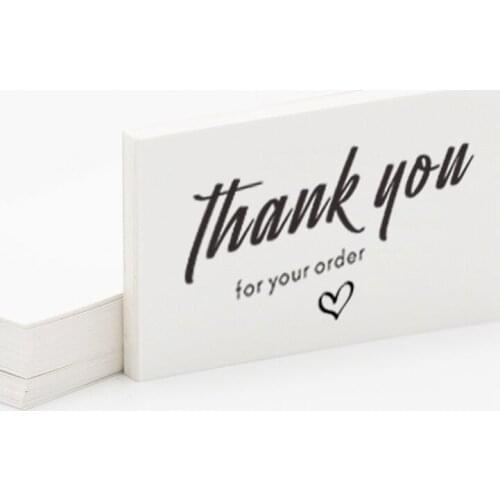Handmade With Love Card Thank You For Your Order Mini Card Pack Thank You For Supporting Small Business Card Multipack 200Pcs
