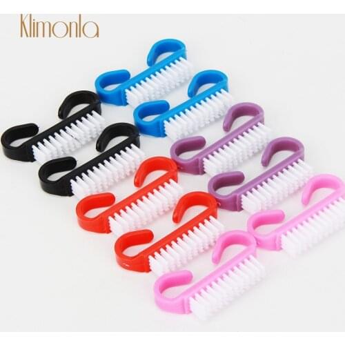 50Pcs/Set Black/Pink/Purple/Blue/Red Nail Brush Cleaning Soft Remove Dust Acrylic Pedicure Clean Brush Tools Beauty Accessory