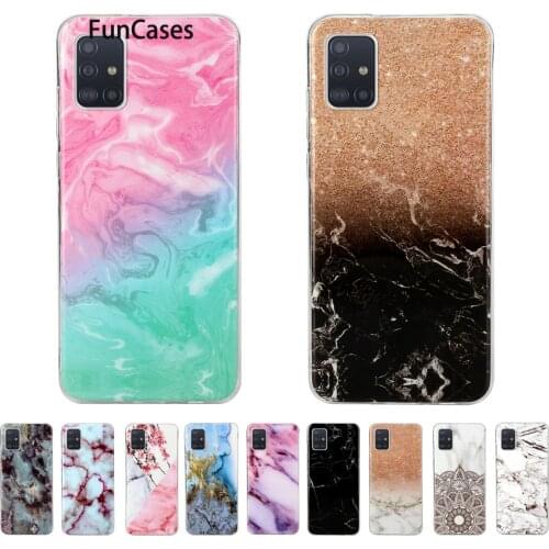 Sea Blue Leaves Cases For telefon Samsung A70 Soft Silicone Protector Coques Samsung Galaxy estuche A70S A71 5G A70E sumsung
