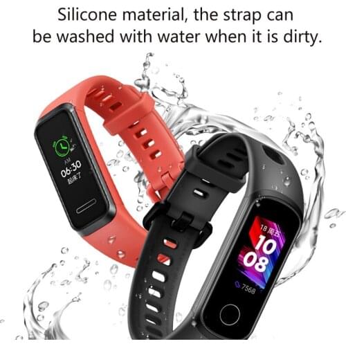 Silicone Wrist Strap For Huawei Band 4 Standard Version Smart Wristband Sport belt Bracelet Band honor band 5i Correa Watchband