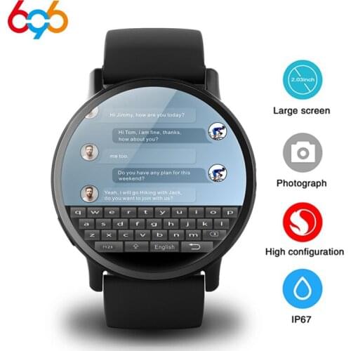 DM19 Smart Watch Men 4G Andriod 7.1 8.0MP Camera MTK6739 Quad Core 16GB Rom Fitness Tracker IP67 Waterproof Wifi GPS Smartwatch