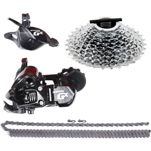 SRAM GX 1x10 Speed MTB Bicycle Fold Bike Groupset Kit Trigger Shifter Derailleur Cassette 11-32T SUMC Chain