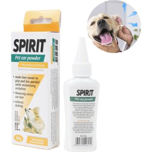 Pet Ear Cleaner Pet Ear Excess Hair Removing Powder Healthy Care Anti-mite Anti-ticks Cleaning Supplies Dog Product Pet Ear Care
