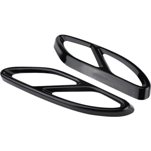 Steel Pipe Throat Exhaust Outputs Tail Frame Trim Cover for Mercedes-Benz W213 W205 Coupe W246 W216 GLC GLE GLS CLA