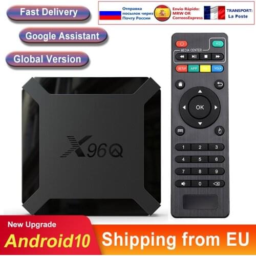 X96q android smart tv box android 10 allwinner h313 quad core 2G 16gb 4k 3d x96 q mini smart tv set top box media player