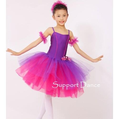 Support-Dance Camisole Ballet Tutu Dress Kids Adult Dance Costume C237