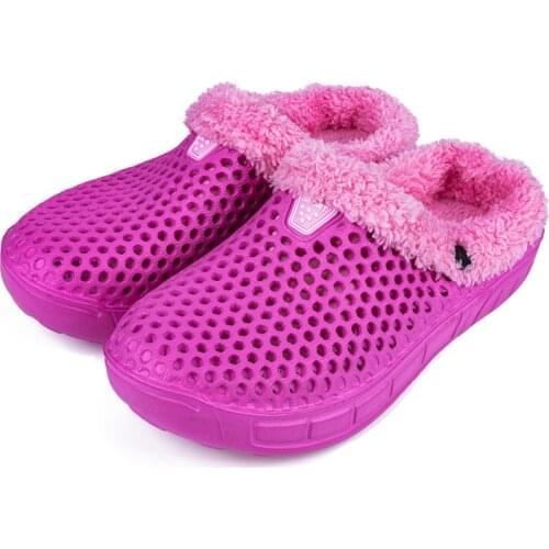 Winter Croc Unicorn Slippers Men‘s Flip Flop Men Fur Slides Cotton Indoor Shoes Warm Fluffy House Slipper2020