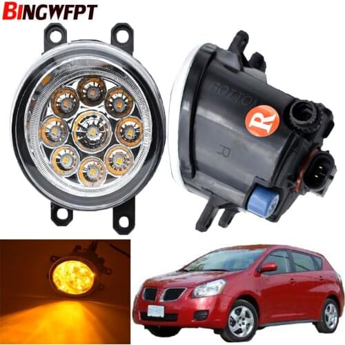 1pair Fog Light Assembly For Pontiac Vibe 2008 2009 2010 Car Front Bumper H11 LED Fog Light