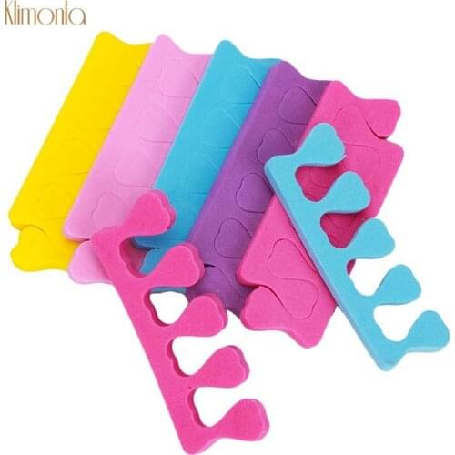 100pcs/pack Mix Color Nail Art Finger Toe Separators For Manicure Care Tools Soft Foam Sponge Nail Splitter Tips