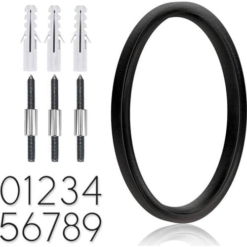120mm Floating House Number Letters Big Modern Door Alphabet Home Outdoor Black Numbers Address Plaque Dash Slash Sign
