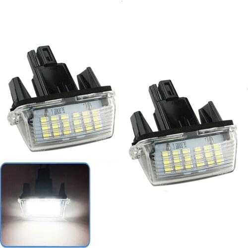 2Pcs CanBus LED License Plate Lights For Toyota Camry/Aurion Avensis Verso Echo Prius LEXUS Is200 / Is300 1999~2005 Number Lamp