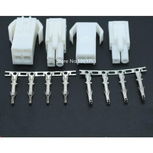 20 Sets EL-2/3/4/6P Small tamiya Electronic connector 4.5mm EL-4.5 Multipole Connectors Male and Female Plug + terminals