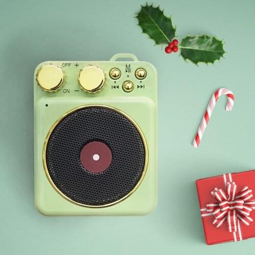 Bluetooth Speaker Mini Portable Audio Retro Wireless Special Gift Small Speaker RHX T10