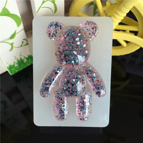 DIY Bear Confectionery Silicone Molds For Cake Decoration Baking Mould Silicone Fondant Polymer 3D Clay Molds