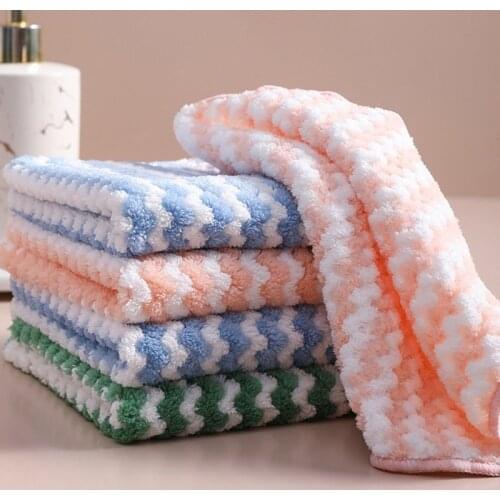 Dishwashing Cleaning Towel Dish Cloths Oil Free Kitchen Rag Microfiber Towels Cleaning Micro Fiber Wipe Dish Towels Hot Sale