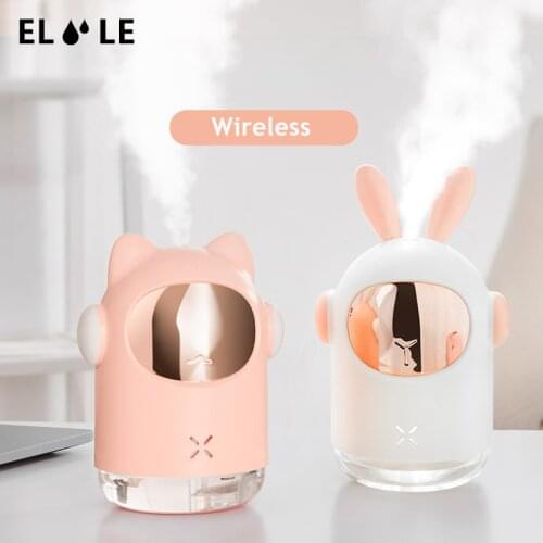 ELOOLE Humidifier Rabbit Portable Wireless Humidifier USB Ultrasonic Aromatherapy Essential Oil Diffuser With Battery For Car