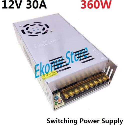 360W 12V 30A Switching Power Supply Factory Outlet SMPS Driver AC110-220V DC12V Transformer for LED Strip Light Module Display