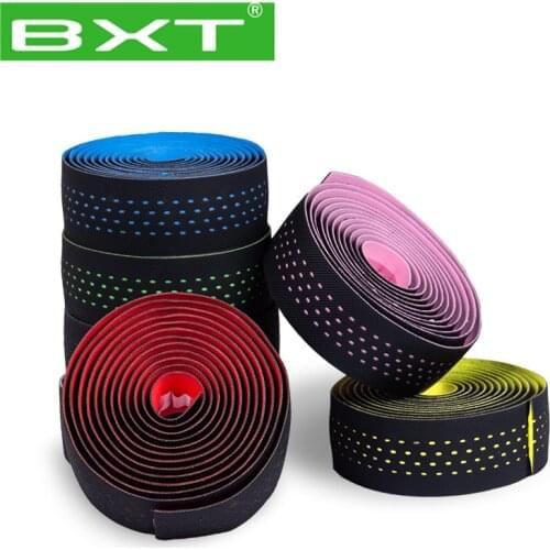 Free delivery Road Bikes Bicycle Handlebar Tape Mesh Design Non-slip water proof Bar tape Soft Sponge Tape 1 pair Bike Parts