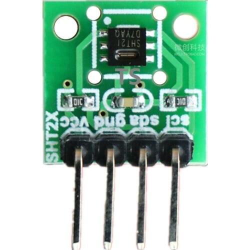 13.1mm SHT20 SHT21 Temperature and Humidity Sensor Module 2.54mm pitch IIC communication I2C