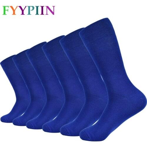 Mens socks new dark blue mens socks fashion casual dress cotton socks
