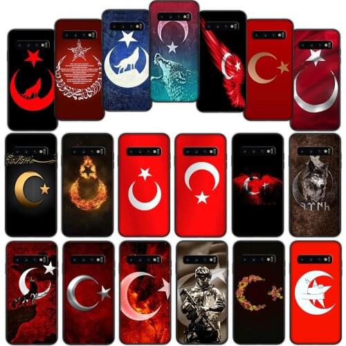 Turkey Wolf Retrospective Flag Soft Cover Case for Samsung Galaxy Note 10 20 Ultra S10 Plus S10e Lite