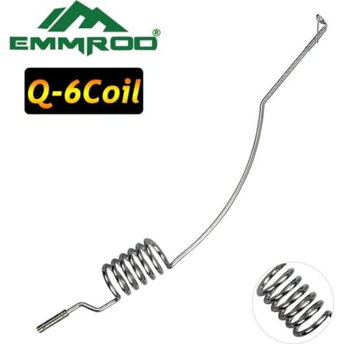 Emmrod Q-6 Coil Fishing Casting Rod End Only Stainless Ocean Boat Fishing Rod Great for Casting Fishing Bait Casting Rod