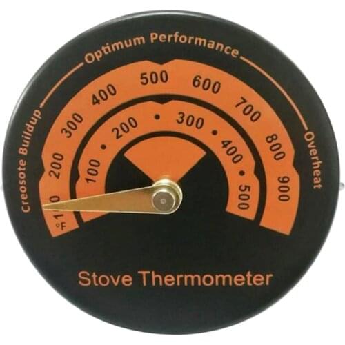 New Magnetic Wood Stove Pipe Oven Environmental Friendly Fireplace Thermometer with Sensitivity Probe Home Tool