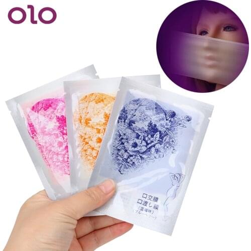 OLO Oral Sex Film Ultra Thin Fruit Taste Sex Toys for Couples SM Flirting Sex Products Adult Games Erotic