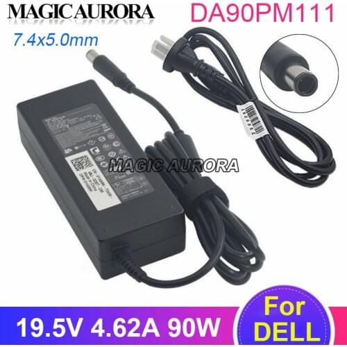 Original DA90PM111 19.5V 4.62A Adapter Power Supply LA90PM111 For DELL 14R 15R 5520 7520 14Z 17R 5720 E6400 E7440 Laptop Charger