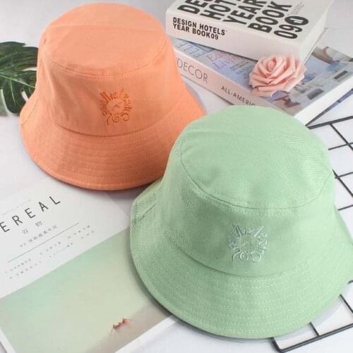 1PC New Fashion Korean Panama Hat Cap Reversible Bucket Hat Summer Sun Hats for Women Men Gorro Bob Panama Street Hip Hop Cap