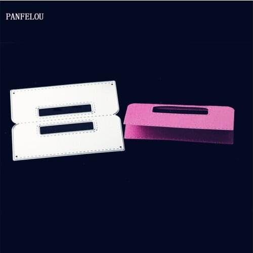 PANFELOU Metal craft document box paper die cutting dies for Scrapbooking/DIY Easter wedding cards Hand account