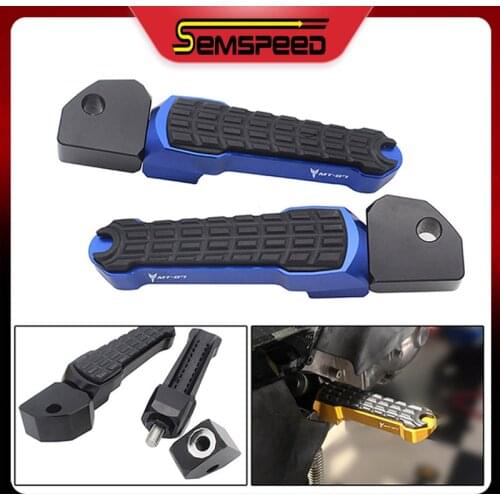 Motorcycle Footrest Pedals For Yamaha MT-07 FZ-07 XSR700 Tracer 700 GT 2014-2020 SEMSPEED CNC Rear Passenger Foot Peg Pad