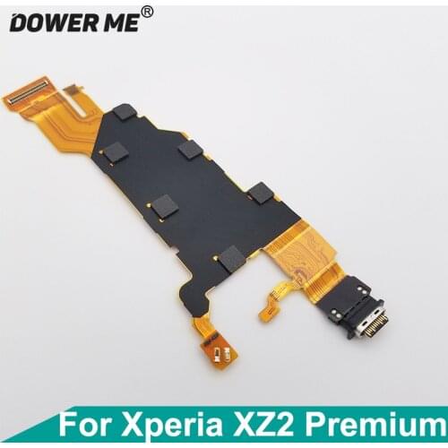 Dower Me USB Connector Type-c Charger Charging Port Flex Cable For Sony Xperia XZ2 Premium H8166 XZ2P Plus 5.8"