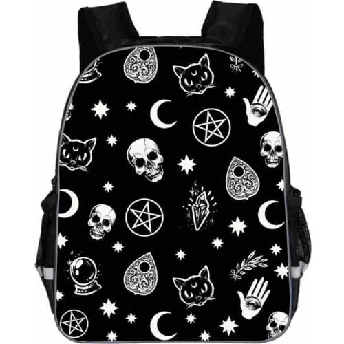 The Witching Hour Backpack Black Cat For Teenagers Boys Girls Toddler Animal Kid School Book Bags Men Women Mochila Bolsa