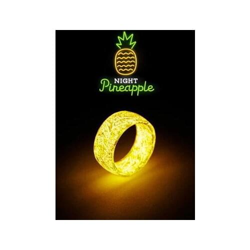 Lateefah Trendy Punk Resin Luminous Ring Glow Men Wholesale Rings For Women 2020 Jewelry Gift