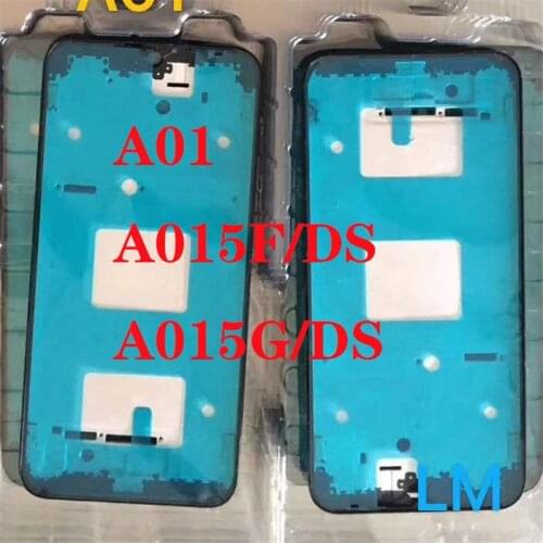 For Samsung Galaxy A01 A015F/DS A015G/DS J7 Prime (2018) G611 New Front panel Bezel Frame Faceplate Housing Replacement