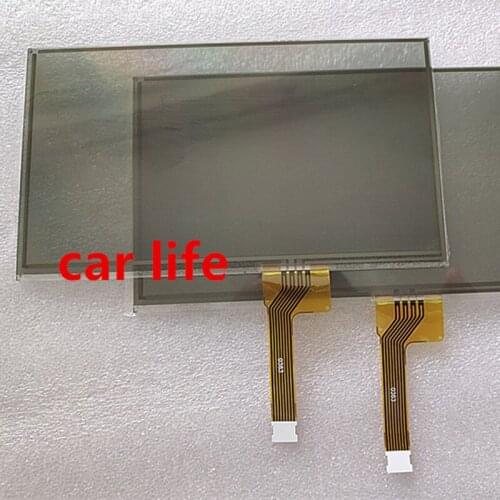 Free shipping 2 pieces glass touch Screen panel Digitizer Lens panel for Journey car DVD player gps navigation LQ065T5GG64 LCD