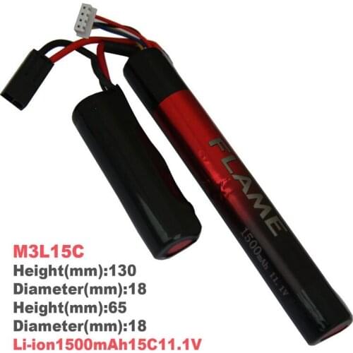 1pcs 100% Orginal Flame 11.1V 1500mAh 15C Li Polymer battery M3L15C Drop shipping