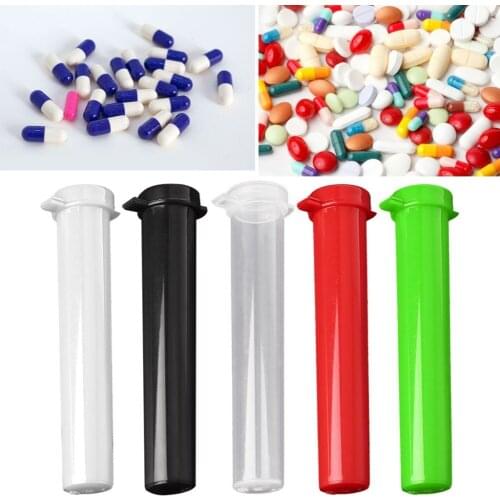 1Pc Cone Shape Air Tight Hard Plastic Smoking Rolling Joint Tube Holder Portable Health Care Pill Splitters Random Color