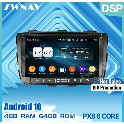 2 din IPS touch screen Android 10.0 Car Multimedia player For KIA SORENTO 2012-2015 car BT audio radio stereo GPS navi head unit