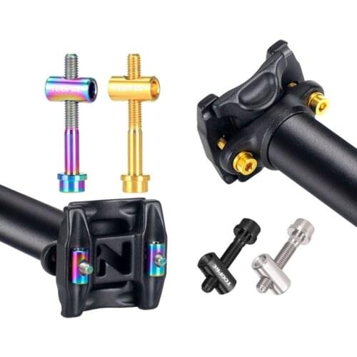 2021 Top Shockproof M5×40mm Titanium Alloy Bicycle Seatpost Fixed Bolt Round Head Screw