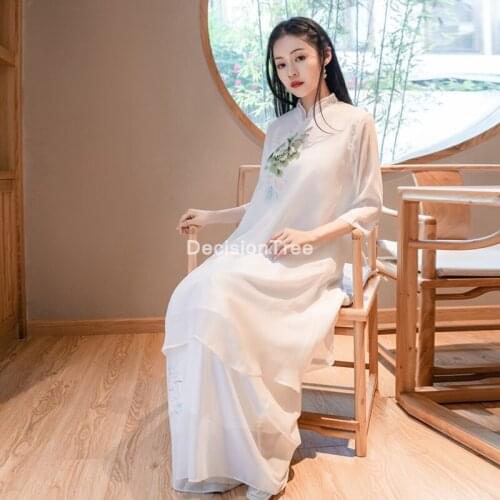 2021 chinese dress cheongsam modern qipao evening dress traditional sexy nightclub retro cheongsam chinese dress oriental dress