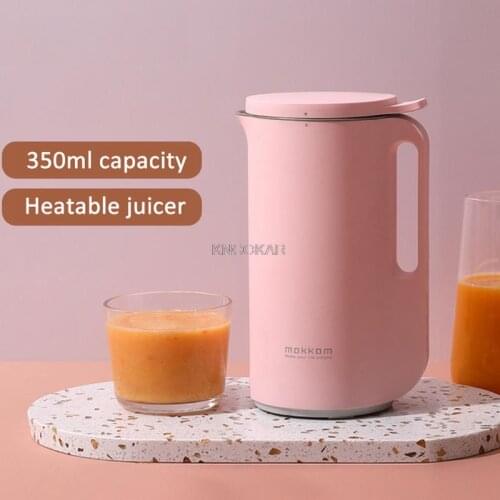 220V Soymilk Machine Multifunction Automatic Mini Electric Heating Soya-Bean Milk Juicer Stir Rice Paste Maker Filter-free 350ml