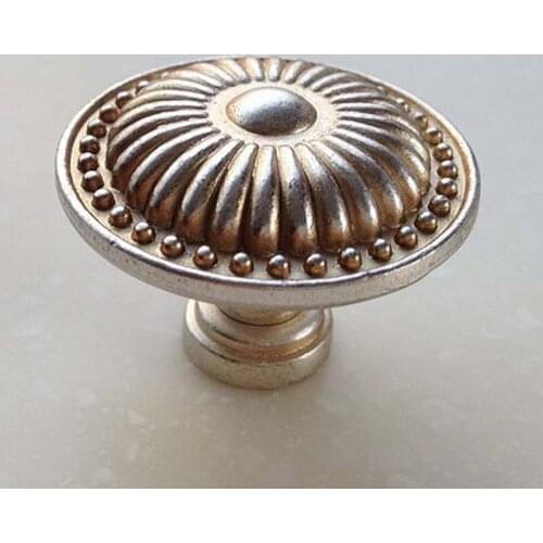 32mm drawer knob pull kitchen cabinet knob handle antique silver dresser cupboard door pull vintage furniture hardware knobs