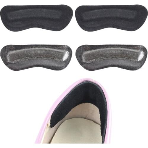 4Pieces=2Pairs Soft Foot Care Pads Protector Non-Slip Sticker Half Yard Shoes Insoles Heel Cushions Pain Relief Random Color