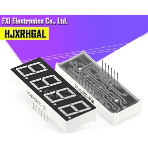 5pcs Digital tube segment common Anode Red 4 Bit digital Tube 0.56 inch hjxrhgal 12 needles Red LED Display