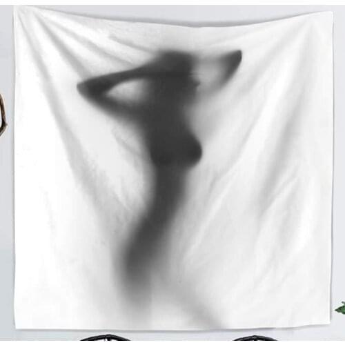 9 Models Nude Girl Body Art Velvety Polyester Flag Big Size Tapestry Sofa Sets Bed Account Picnic Mats Ceiling Sitting Blanket