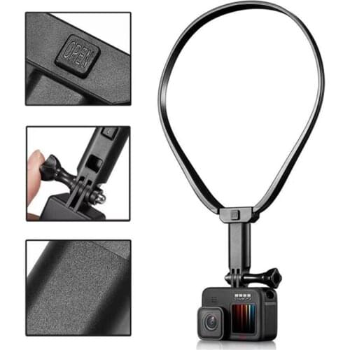 For GoPro Accessories Adjustable Neck Collar Mount For GoPro Max 9/8/7/6/5/4/3+,Insta360 One X/R/X2/DJI,For Andriod/Iphone