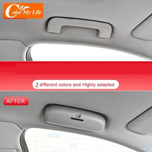 Color My Life Car Sunglasses Holder Case Interior Door Handle Glasses Storage Box for Fiat 500X 500 X 2015 - 2021 Accessories