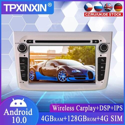 Wireless Carplay For Alfa Romeo 147/GT Android 10 128+4GB Auto Stereo Multimedia Player Radio Tape Recorder Head Unit DVD Player